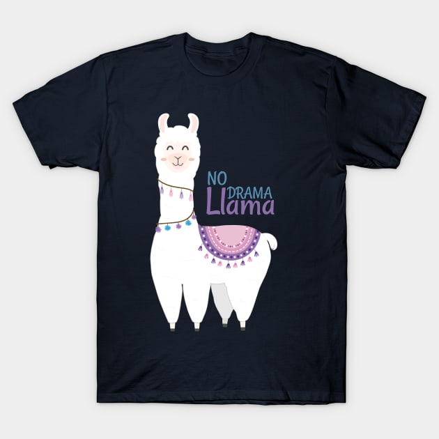 No Drama Lama T-Shirt by AttireCafe